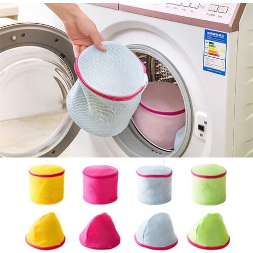 1PC Washing Machine Mesh Laundry Bag Bra Socks Underwear Cleaning Washing Bag Clothes Net Pocket Zipper Protection Laundry Bags