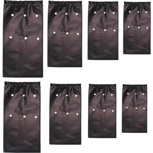 100PCS Thicken Plant Grow Bags Seedling Pots Eco-Friendly Garden With Breathable Holes Black Planting Bags PE Nursery Bags