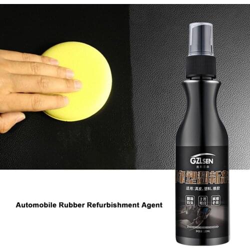 120ml Automobile Rubber Refurbishment Agent Crystal Plating Interior Wax Car Polish Spray Sealant Top Coat Quick Nano-Coating