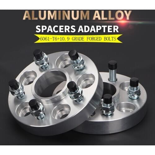 2Pieces 15/20/25/30/35/40 aluminum wheel spacer adapters PCD 5x114.3CB 67.1 suit for car JEEP PATRIOT Compass