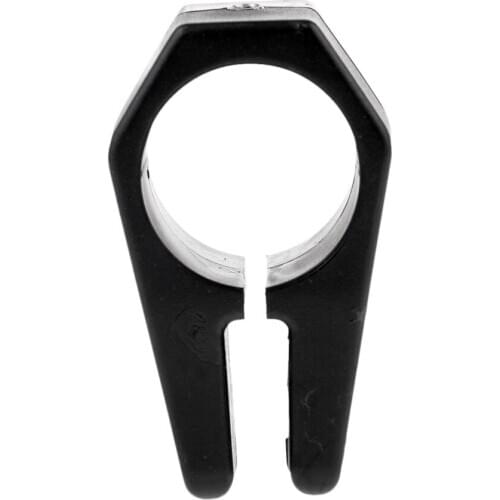 2 x Bimini Top Hinged Jaw Slide Clamp-On 1-inch Marine Hardware Fittings, Nylon, Black