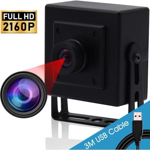 4K USB Webcam Wide angle 110 degree No Distortion High Speed MJPEG 30fps Sony IMX415 Machine Vision USB Webcam Camera for Scan