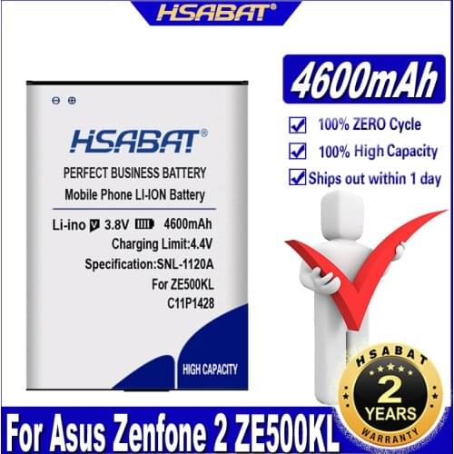 HSABAT 4400mAh C11P1428 Battery for Asus Zenfone 2 Zenfone2 Laser ZE500KL ZE500KG Zenfone 2 Laser 5" Z00ED