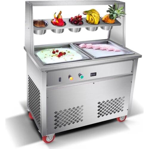 Adifferent style models yoghourt fried ice cream machine ice cream roll machine with foot defrost function for sale