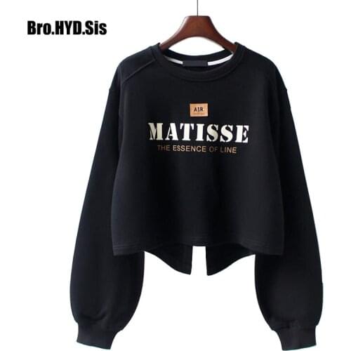 Женские короткие толстовки Bro.HYD.Sis China At AliExpress