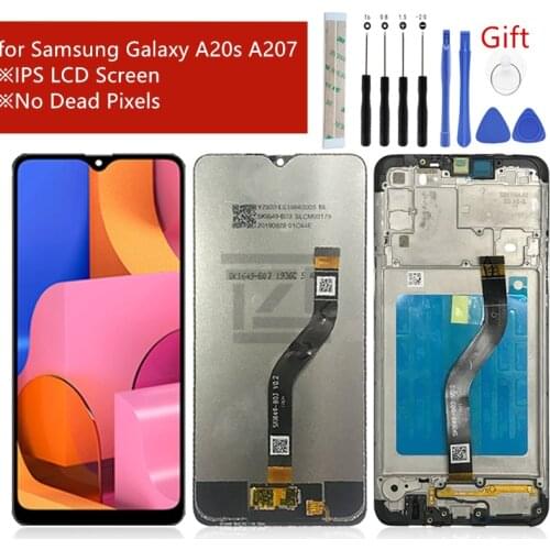 For Samsung Galaxy A20s LCD A207 2019 Touch Screen Digitizer Assembly +frame SM-A207F/DS A207U screen replacement Repair parts