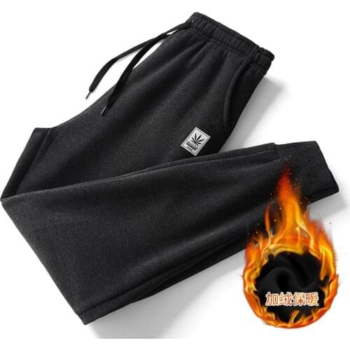 Cotton Thick Pants Winter Oversized Joggers Man Clothing Streetwear Sports Fashion Trouser 8Xl 2021 Mens Warm Sweatpants