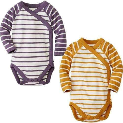 New High Quality Baby Clothes Newborn Summer Costume Newborn Baby Boys Girls Toddler Strip Bodysuit Jumpsuit Playsuits Crawling