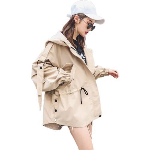 LDKVGSU Women's Short Trench Coats