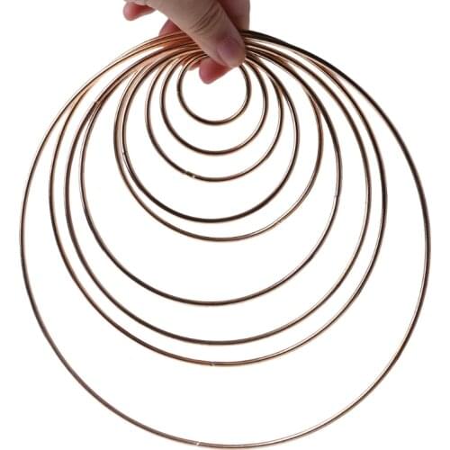 Metal Dream Catcher Dreamcatcher Ring Macrame Craft Hoop DIY Accessory 35-190mm Jy05 21 Dropshipping