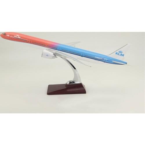 47cm B777 KLM Royal Dutch Airlines Model Airplane Plane Models Toys Die-cast Resin Plane Collection Souvenir Display