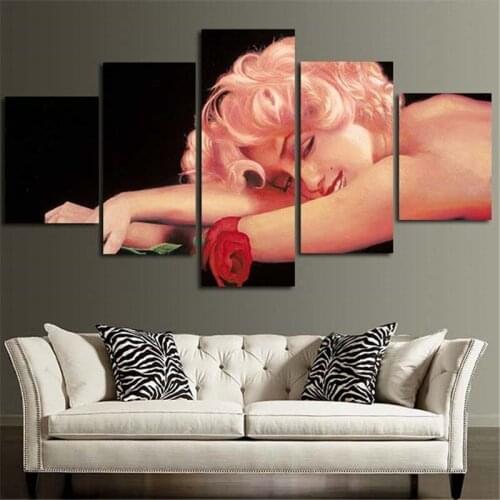 Home Decoration Wall Painting Marilyn Tableau Modular Oil Painting Print On Canvas For Living Room Art Gift