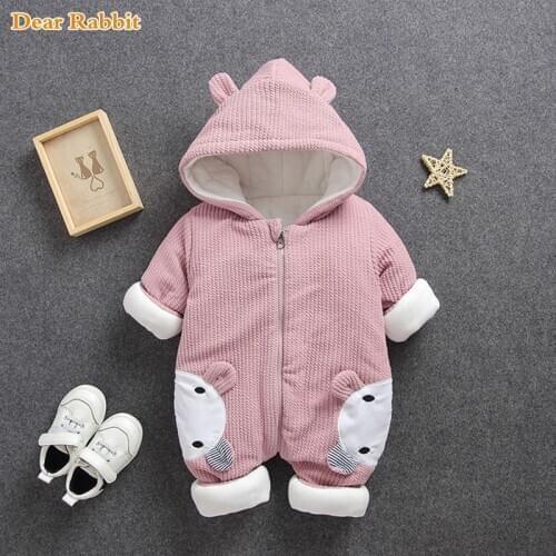 2020 New Baby rompers Overalls Clothes Winter Boy Girl Garment Thicken Warm Pure Cotton Outerwear coat jacket kids Snow Wear