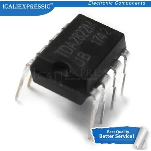 100PCS TDA2822M DIP8 TDA2822 DIP 2822M DIP-8 new and original IC