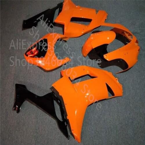Custom ZX 6R 636 For KAWASAKI NINJA ZX6R 07-08 orange black ZX-6R 2007 2008 customized Fairings kit (Injection molding)