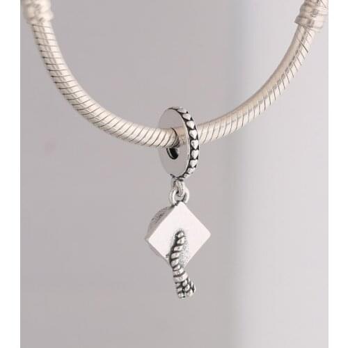 Authentic S925 Silver Pendant Graduation Dangle Charm Beads for Women Bracelet Women Jewelry