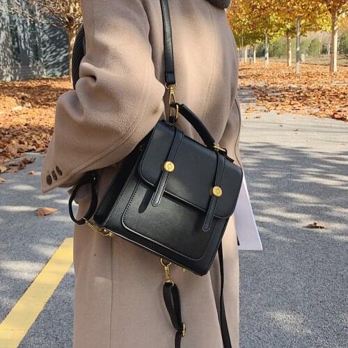 HISUELY Fashion Bohemia Women Shoulder Bag PU Leather Travel Backpack High Quality School Bag for Girl Sac a Dos Feminina BG1598