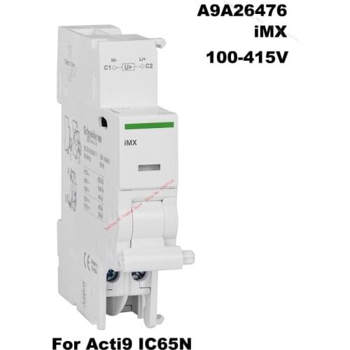 Schneider Electric iMX 100-415V Commonly Used Auxiliary Accessories Shunt Release For Acti9 IC65 Circuit Breaker A9A26476