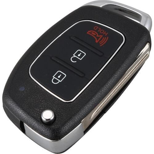 3 Buttons Flip Folding Remote Key Fob Shell Case For Mistra Hyundai Hb20 Santa Fe Ix35 Ix45 Accent I40