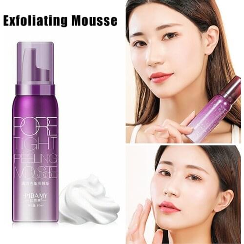 2019 80ml Shrink Pores Blackhead Pore Tight Peeling Mousse Removing Dead Skin Exfoliating
