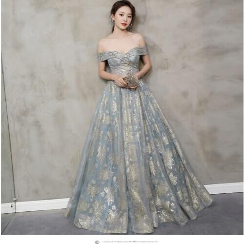 Vintage silver blue ball gown princess cosplay wonderland medieval dress Renaissance gown queen Victoria Belle Ball