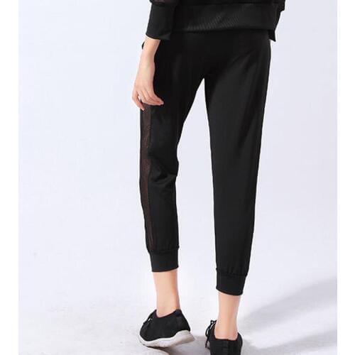 SALSPOR Women Yoga Pants Mesh Gym Sport Leggings Breathable Stretch Fitness Leggings Running Work Out Yoga Training Sweatpants