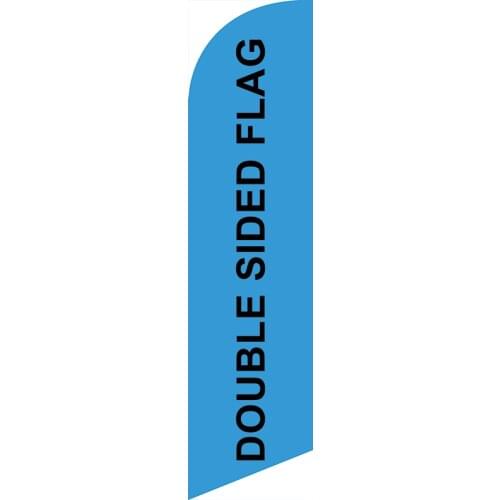 110g Knitted Polyester Garden Decorarion Advertising Standing Business Double-sided Custom Beach Feather Flags