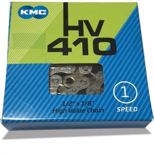 112 Links KMC HV410 Single Speed Drive Systems Bicycle Chain Dead Fly Bike Folding Bike Urban Leisure Bike silver Chains