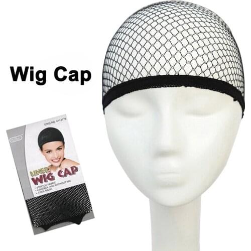 2pcs 2colors - Beige, And Black Hairnets Dream Deluxe Wig Cap High Elasticity Net Mesh Wig Wearing High Quality