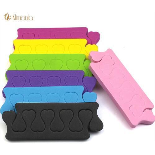 50pcs/pack Colorful Nail Art Toes Separators Soft Sponge Painting Finger Care Separator Gel UV Polish Manicure Pedicure Tools