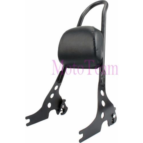 For Harley Sportster 883 1200 XLH XL 883C 883R 1200R 1200C Motorcycle Luggage Rack Sissy Bar Rear Passenger Backrest Cushion Pad