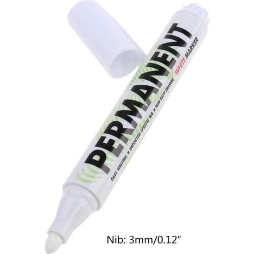 White Marker Pen Paint Oil Car Tire Marker Pen Waterproof Paint Marker Graffiti Pen School Office Supplies