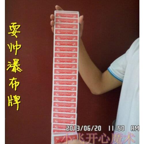 Free Magic Electric Deck(connection by invisible thread) of Cards Prank Trick Prop Gag Poker Acrobatics Waterfall Card props