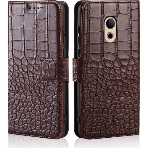 Phone Case For Meizu Pro 6 Case Crocodile texture leather flip Case for Meizu MX6Pro Case Cover