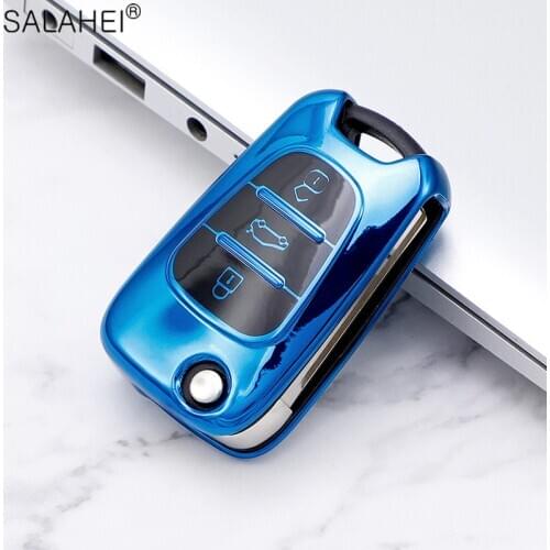 TPU For Car key case For kia Sportage Rio 3 Soul Optima Ceed Pro K5 K2 Pride For Hyundai i20 i30 ix20 ix35 Elantra Accent Shell