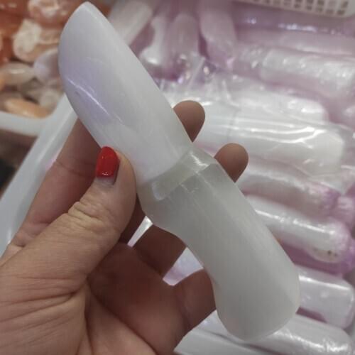 13-15cm Dagger Gypsum Stone Quartz Crystal Courage for Men Power Relaxation Reiki Healing