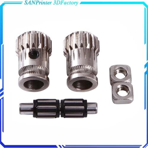 Drivegear kit dual drive gear BMG extruder kit Cloned Btech upgrade for extruder for Prusa i3 printer gear Mini Bowden Extruder