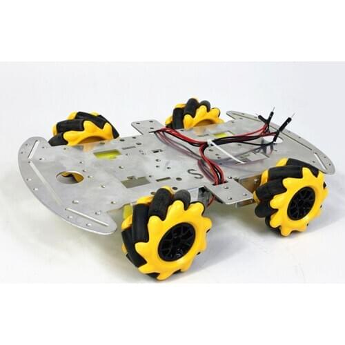 60mm Omni Mecanum Wheel Robot Car Chassis Kit with 4pcs Mecanum Wheel TT Motor