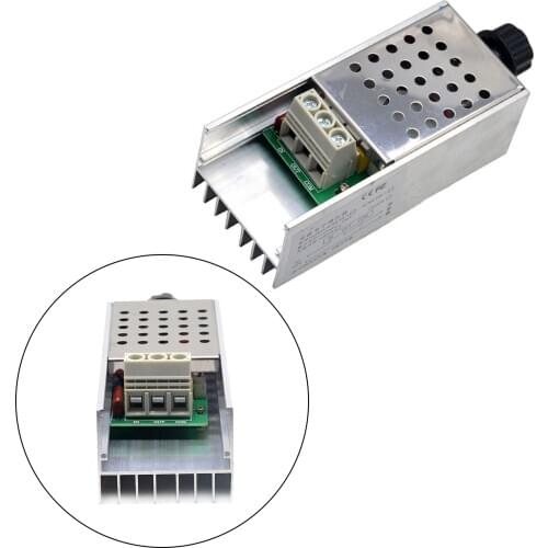 Artudatech AC 110-220V 10000W SCR Motor Speed Controller Volt Regulator Dimmer Thermostat