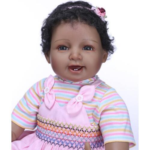 Reborn Doll New Style Creative Black Flesh Color Baby doll Top Features Popular High-End Unique Gifts Send Foreigners Model