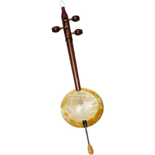 Kurdish String Instrument Quality Mulberry Carved Rebab Rubab W/ A Bow - Bag