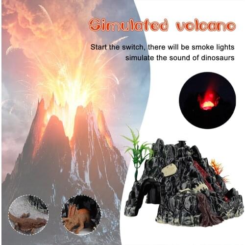 Volcanic Eruption Model DIY Vivid Simulation Sound Lights Spray Volcano Model Toy Science Experiment Kit Dinosaur Toy Home Decor