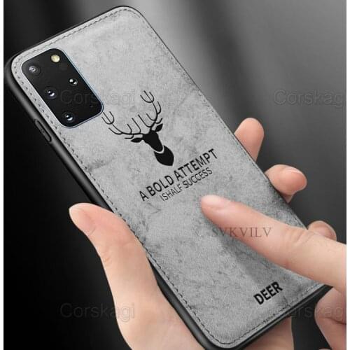 Soft Deer Cloth Case for Samsung Galaxy A12 A42 5G A52 A72 M31 M31S M51 M21 M11 Cover
