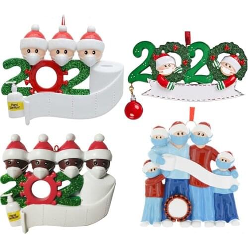 New Christmas Ornaments Home Christmas Tree Decoration Personalized Hanging Pendants Santa Claus with Mask Xmas Tree Ornament