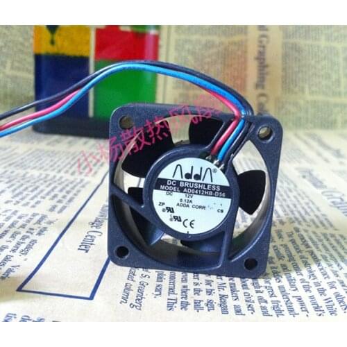 ADDA AD0412HB-D56 Server Cooling Fan DC 12V 0.12A 40x40x15mm 3-Wire