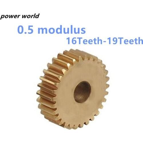 Plane Copper 0.5 Modulus 16T-19T Precision Model Micro Motor Motor Small Modulus Gear