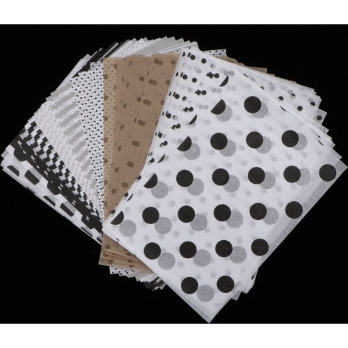 80 Sheet Half Transparent Backing Paper For Scrapbooking Hand Account Decor