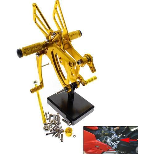 CNC Piede Del Motociclo Pioli Resto Pedali Pedane Posteriore For Honda CBR500R CBR400R CB500F CB400F 2013-2017 2014 2015