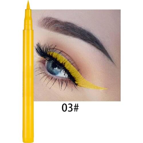 1PC 1.6g Rainbow Long-lasting Waterproof Quick-dry Eye Liner Pencil Pen Professional Women Ultimate Liquid Eyeliner Makeup Tools