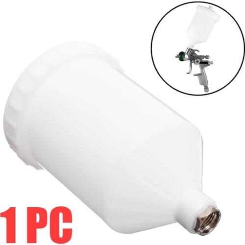 1Pcs 600ml Top Spray Gun Paint Cup Pot Plastic Air Gravity Feed Fast Mover Threaded for Spray Gun Parts